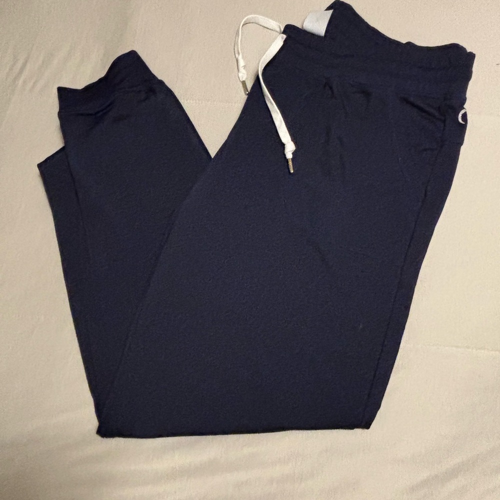 Women's Navy Blue Joggers with Drawstring